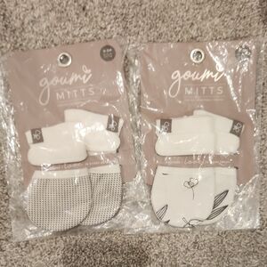 Goumi Kids Mittens - White and Gray